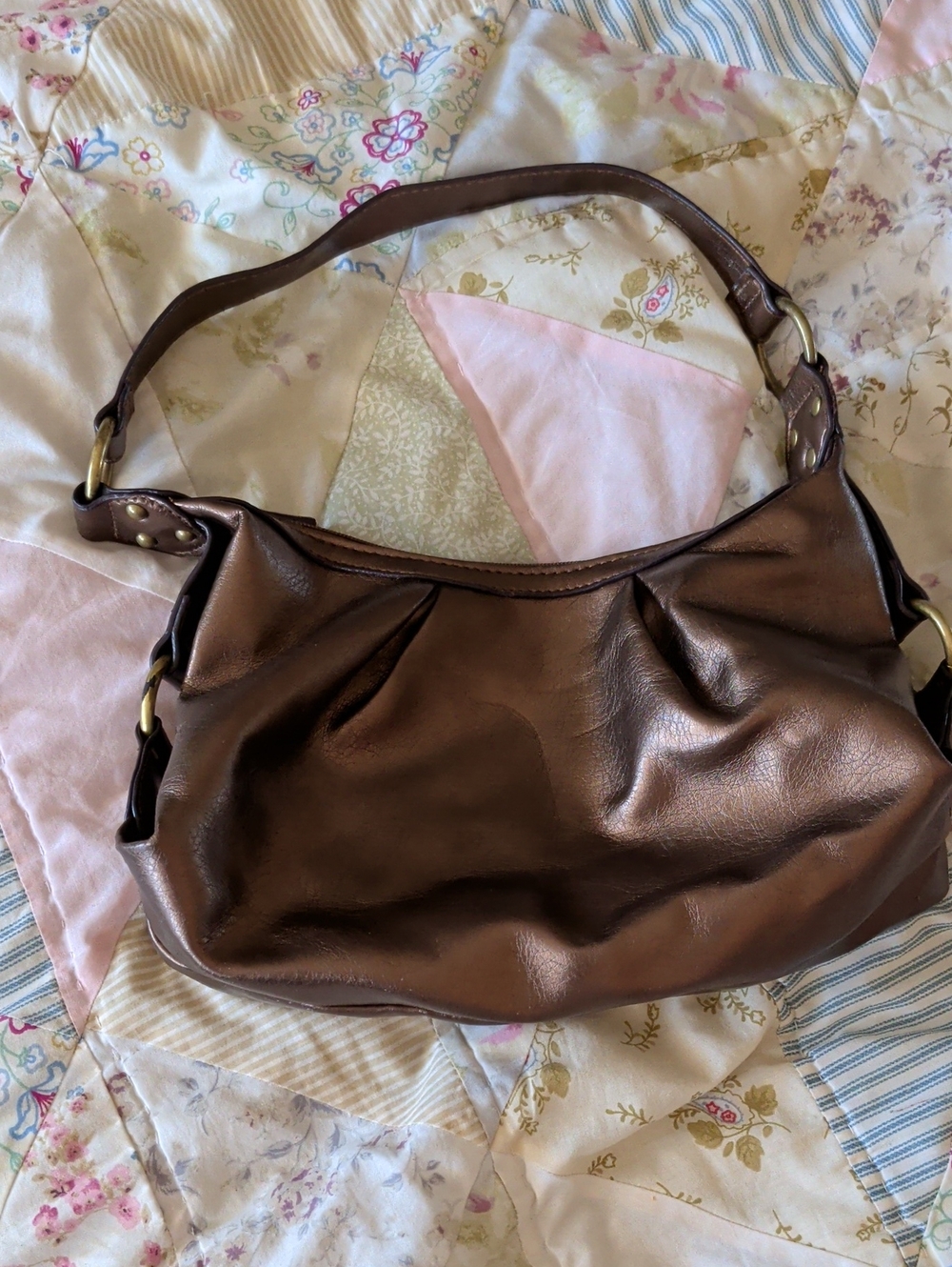 Rich Brown Soft-Leather Shoulder Bag